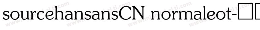sourcehansansCN normaleot字体转换